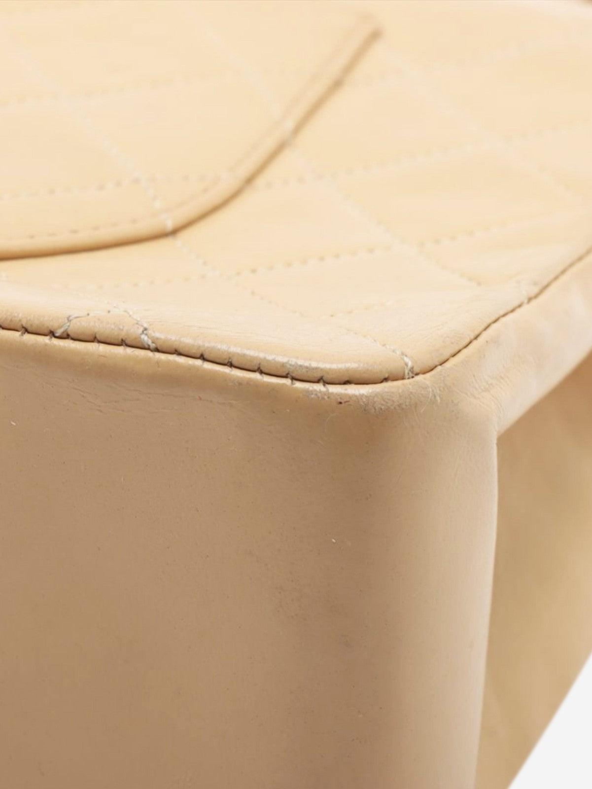 Chanel Beige medium lambskin Classic Double Flap