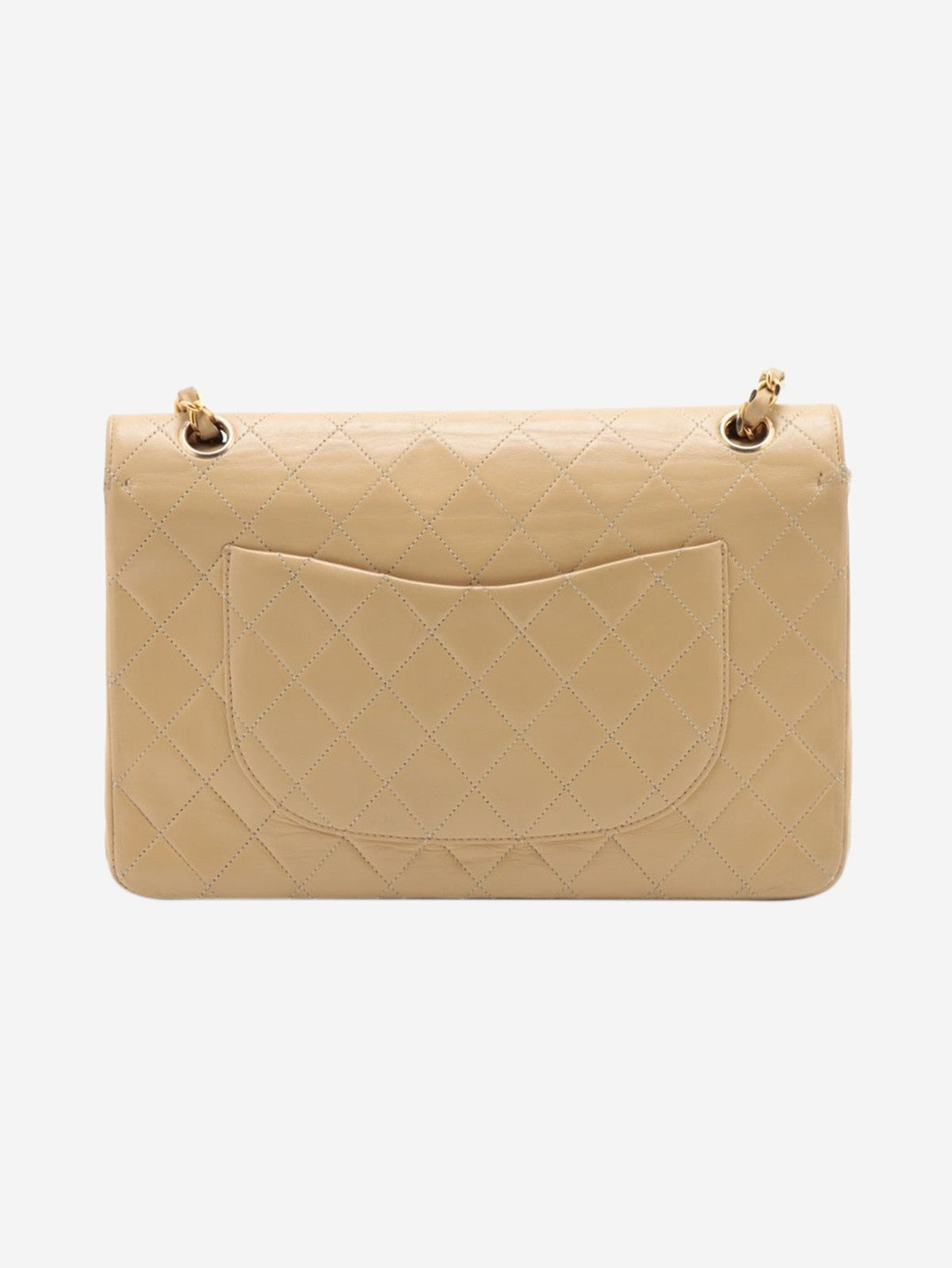 Chanel Beige medium lambskin Classic Double Flap