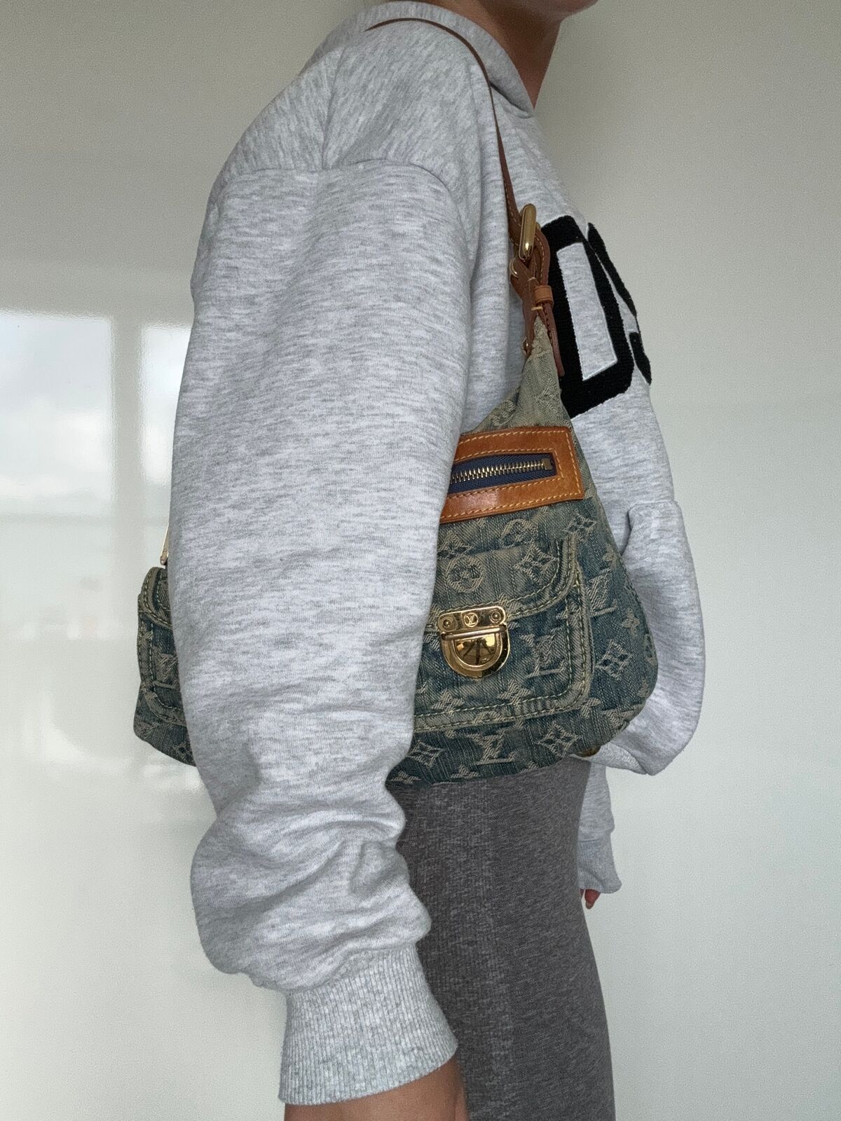 Louis Vuitton Denim Baggy PM shoulder bag