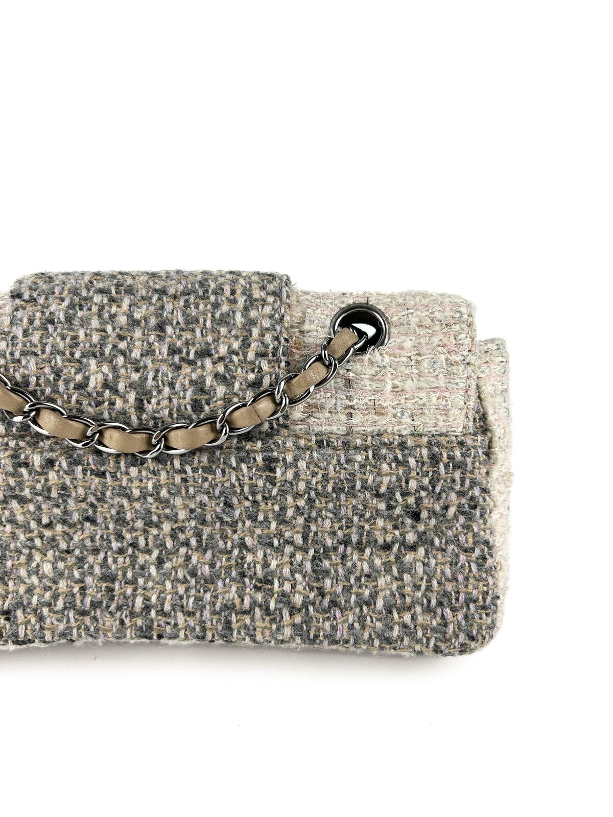 Vintage Chanel Tweed Fantasy Classic Flap Bag