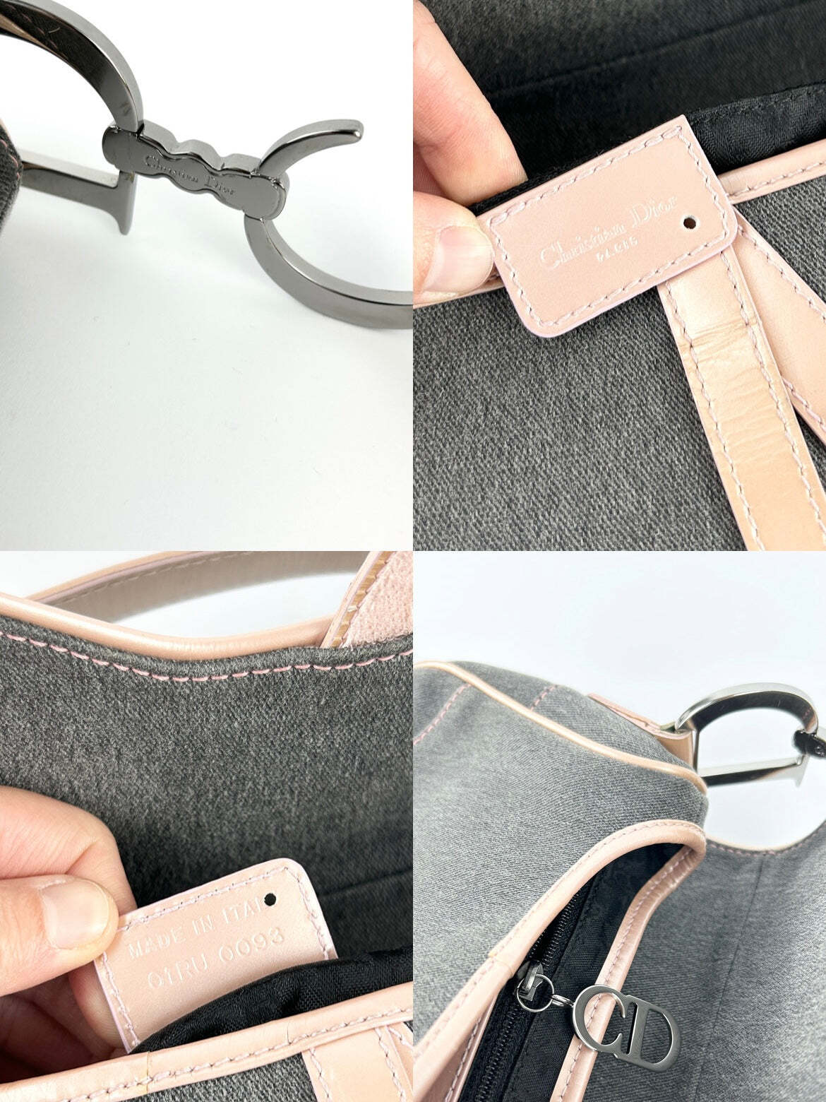 Christian Dior Denim Saddle Shoulder Bag
