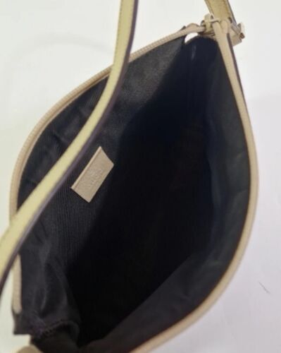 Y2K D-ring leather monogram canvas shoulder bag