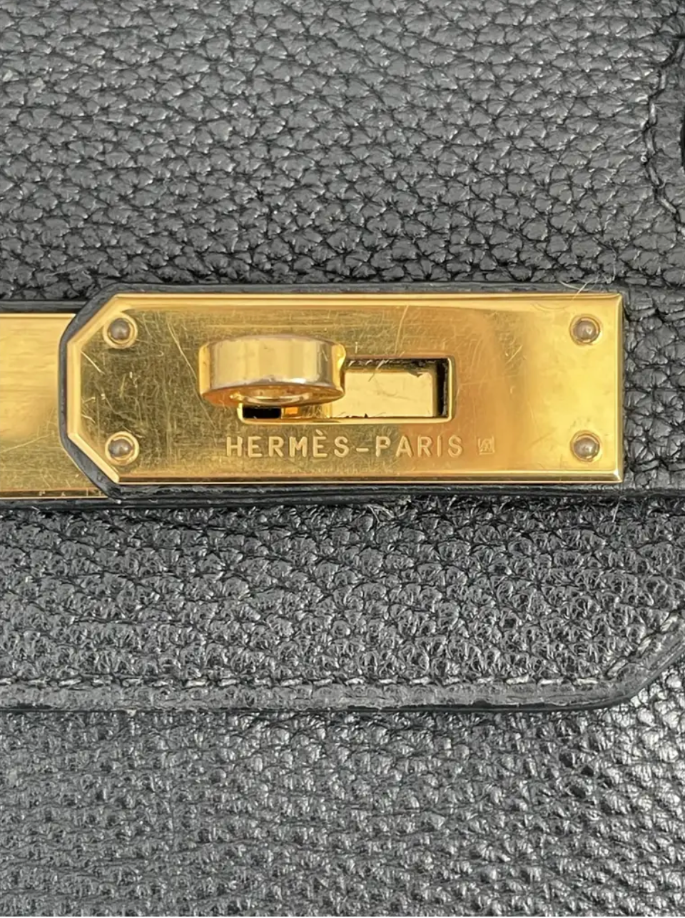 Hermes Birkin 35 In Black Togo Leather With Gold Hardware