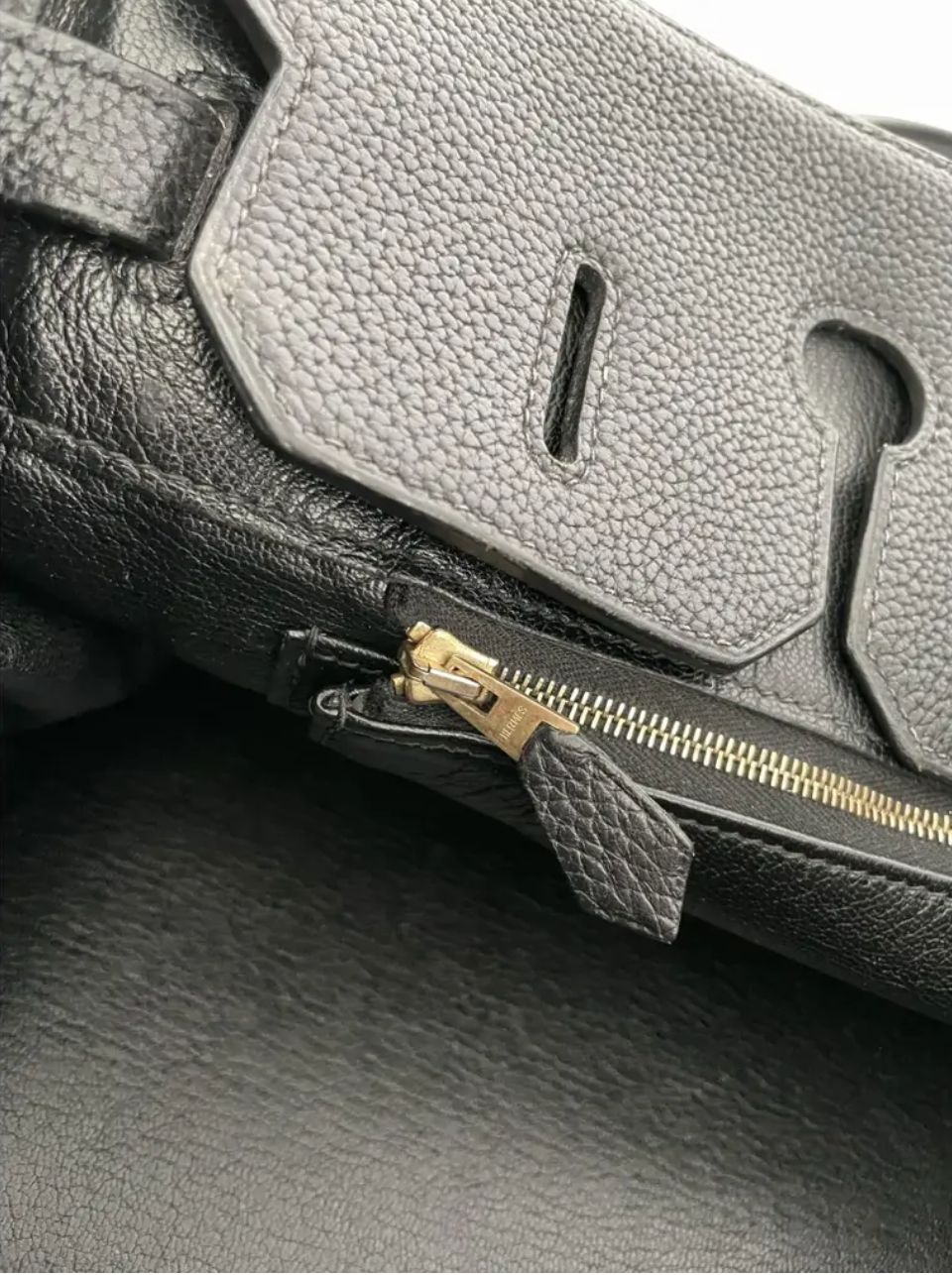 Hermes Birkin 35 In Black Togo Leather With Gold Hardware