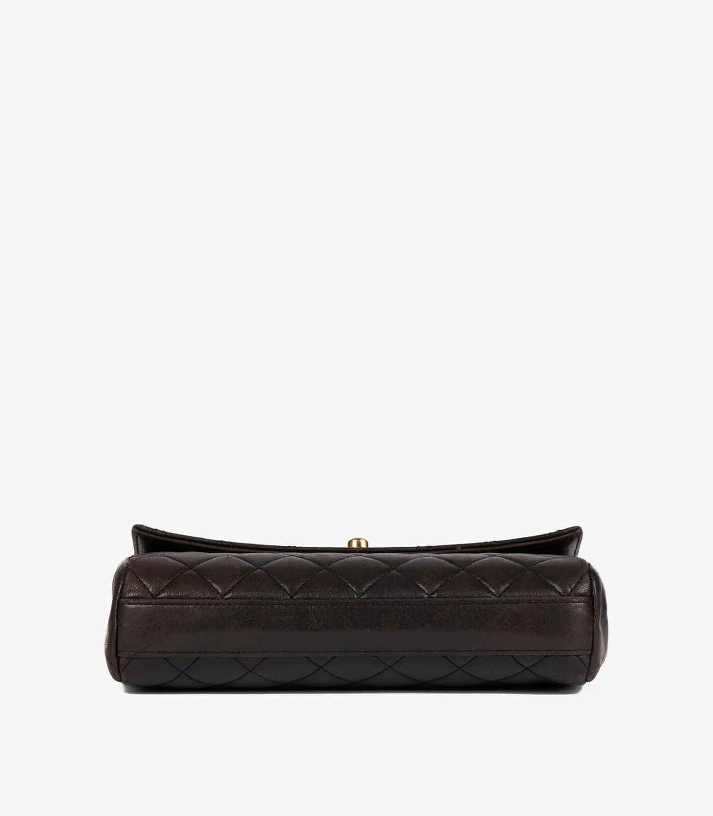 Chanel Black Quilted Lambskin Mini Classic Top Handle Flap