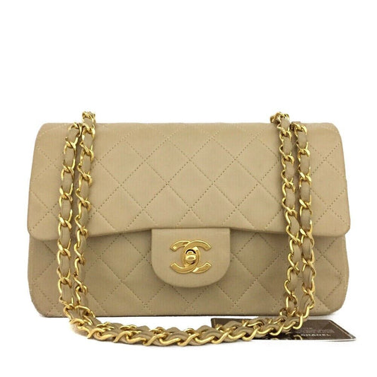 Chanel Classic Beige Lambskin Double Flap