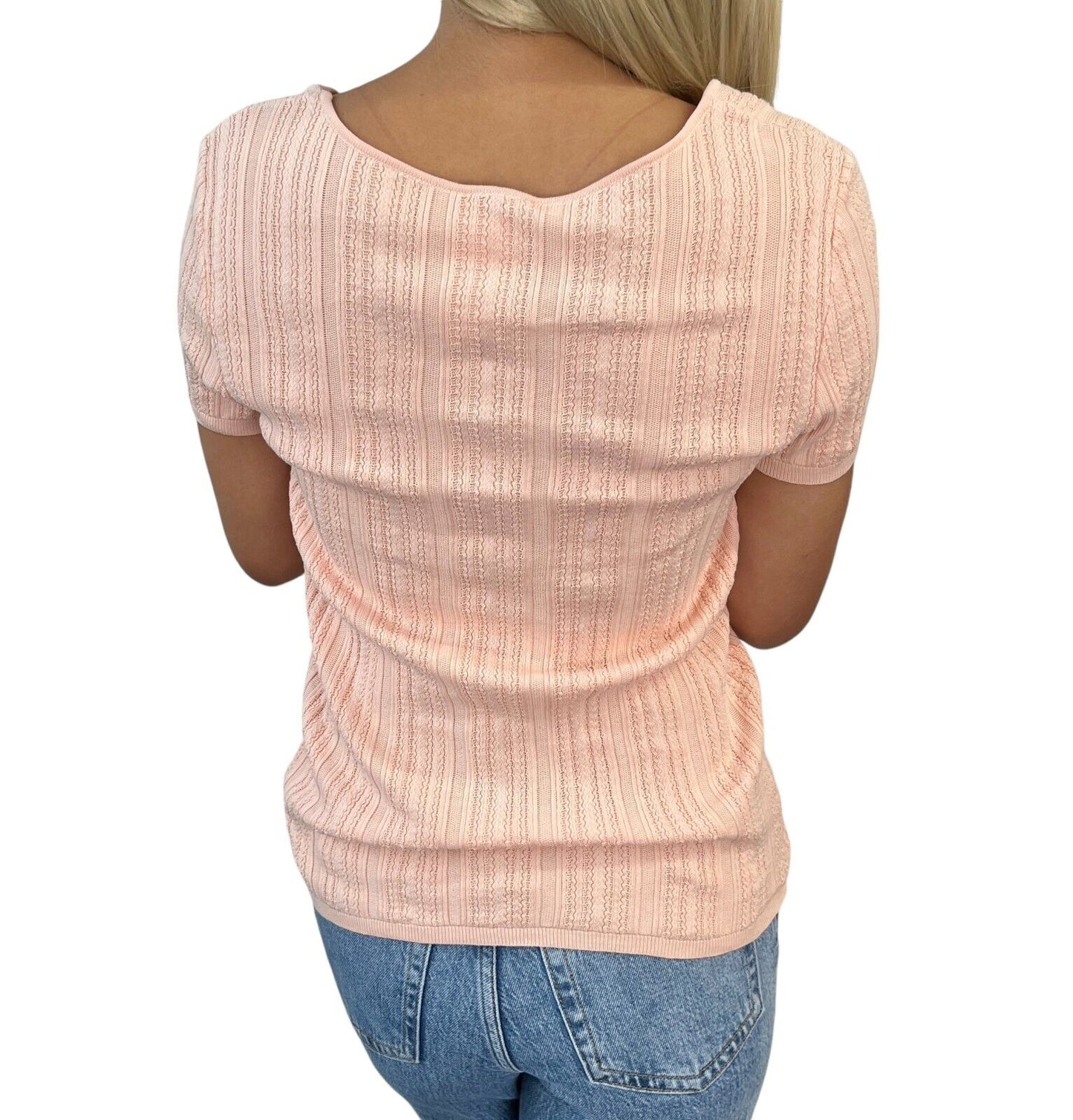 Chanel Vintage 04P CC Mark Logo Knit T-shirt