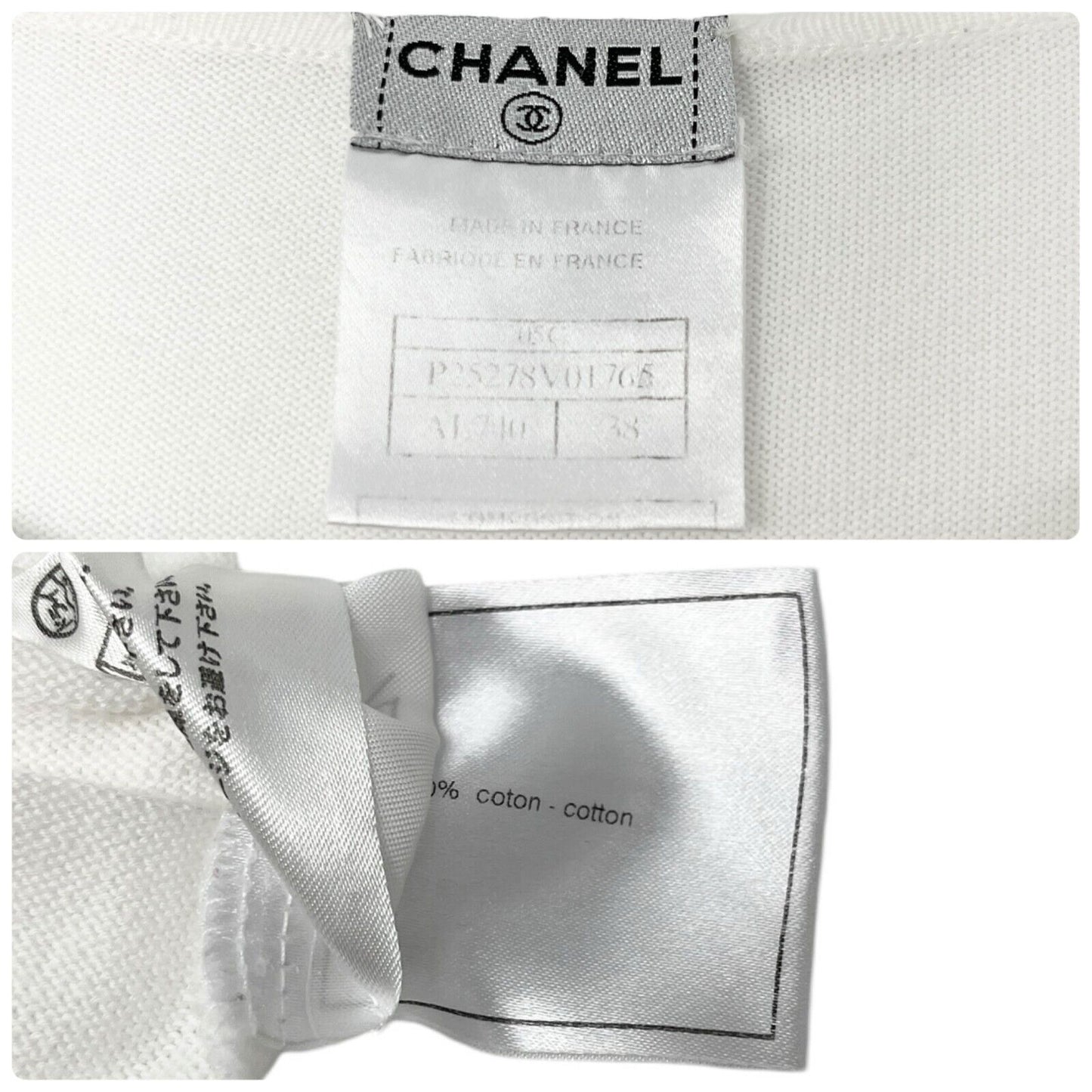 Chanel ﻿ 05C Big CC Logo Knit Top