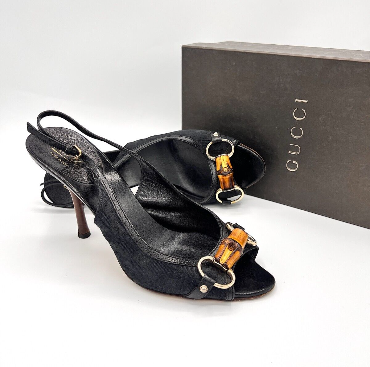 Gucci Bamboo Slingback Heels