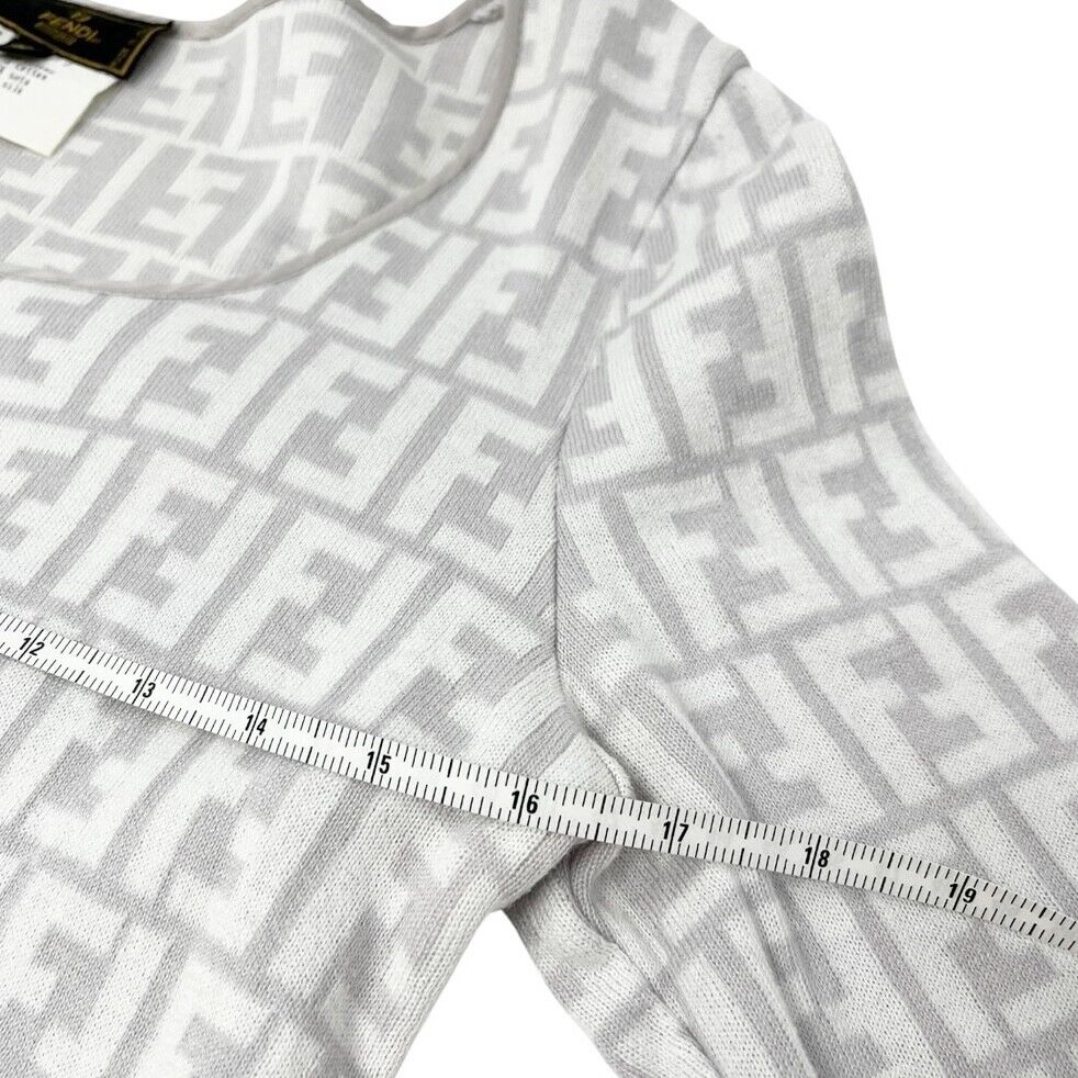 Fendi Zucca Monogram Logo Knit Top