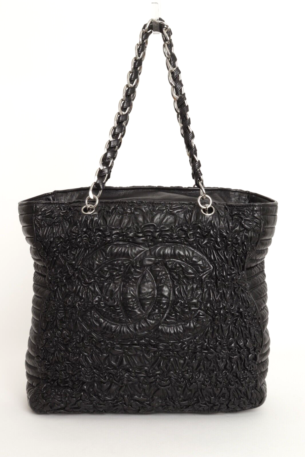 Chanel Large Astrakhan Black Quilted Leather