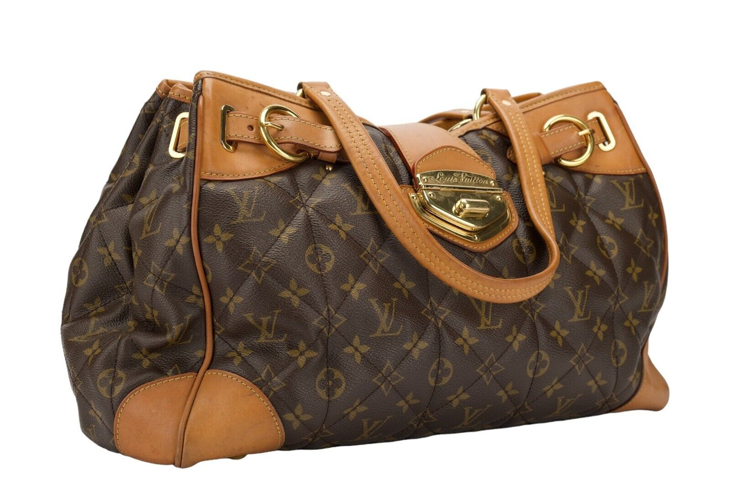 Louis Vuitton Etoile Brown Monogram Shopper Tote Bag, Gold Hardware