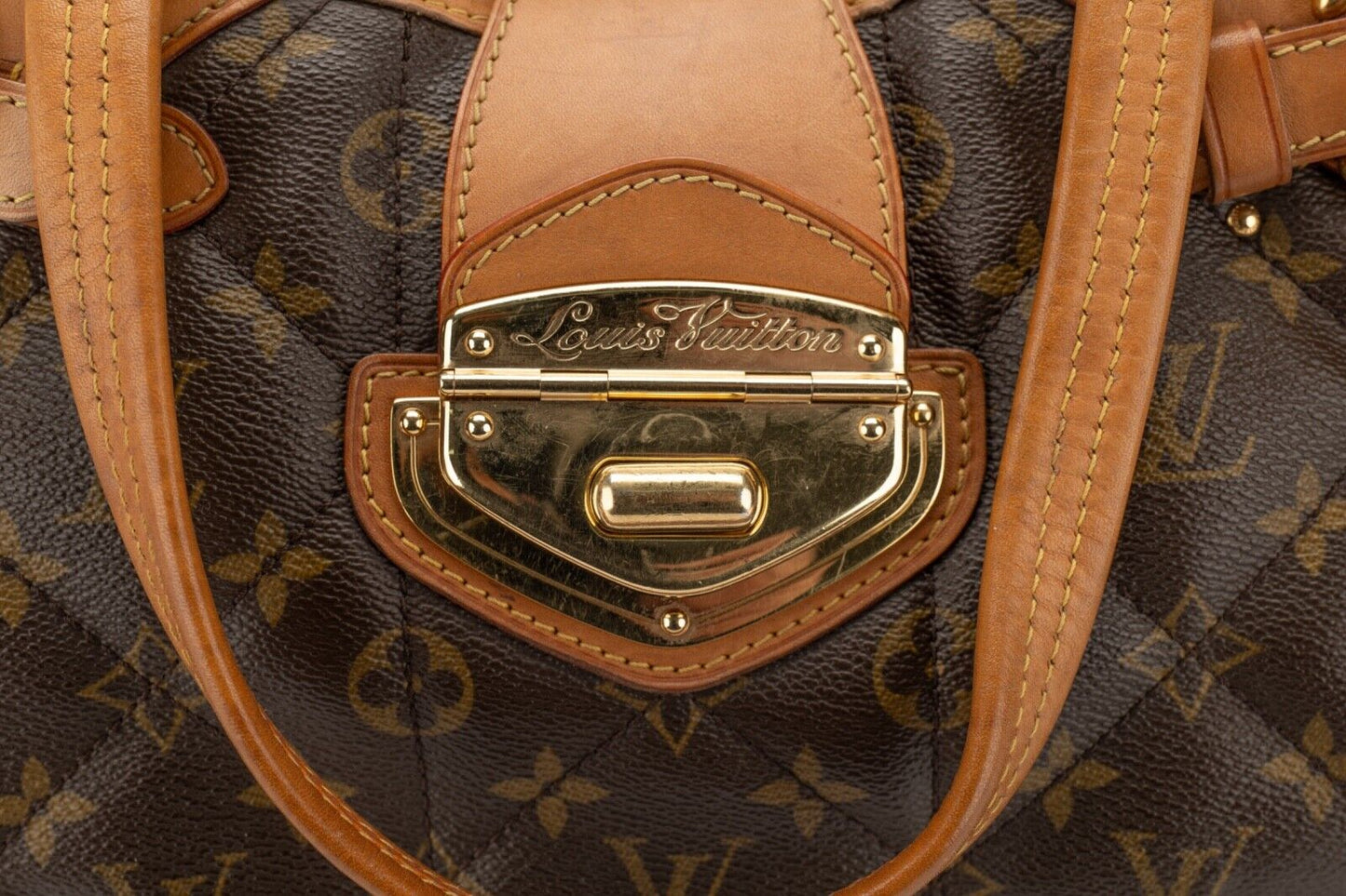 Louis Vuitton Etoile Brown Monogram Shopper Tote Bag, Gold Hardware