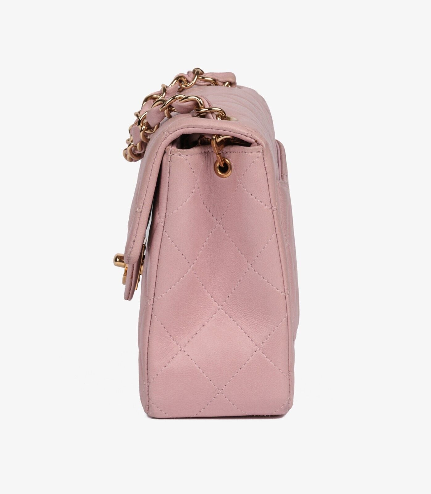 Chanel Pink Quilted Lambskin Square Mini Flap Bag