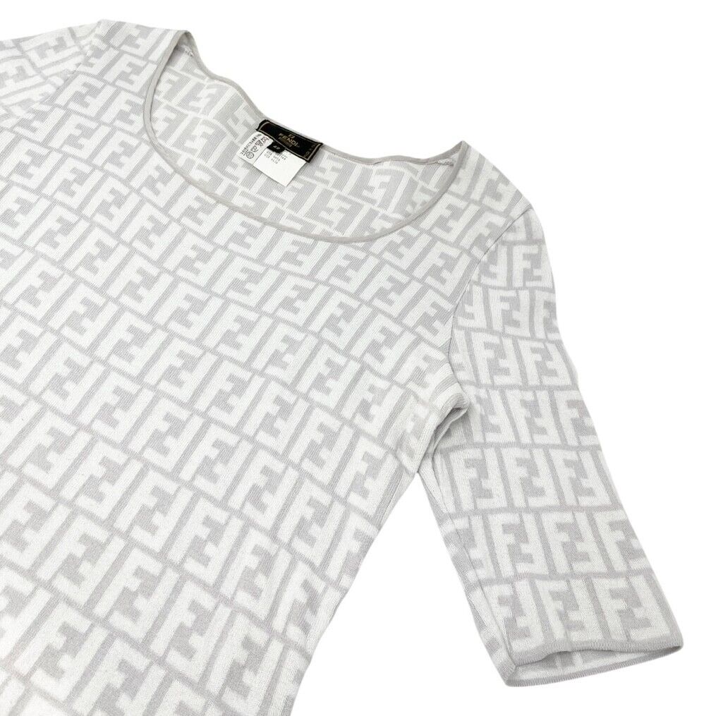 Fendi Zucca Monogram Logo Knit Top