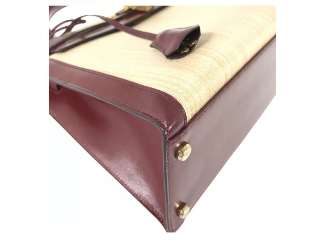 Hermès Kelly Burgundy Natural 32 Sellier