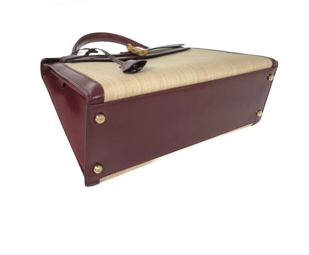 Hermès Kelly Burgundy Natural 32 Sellier
