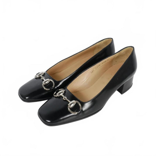 Gucci Horsebit Black Leather Loafers