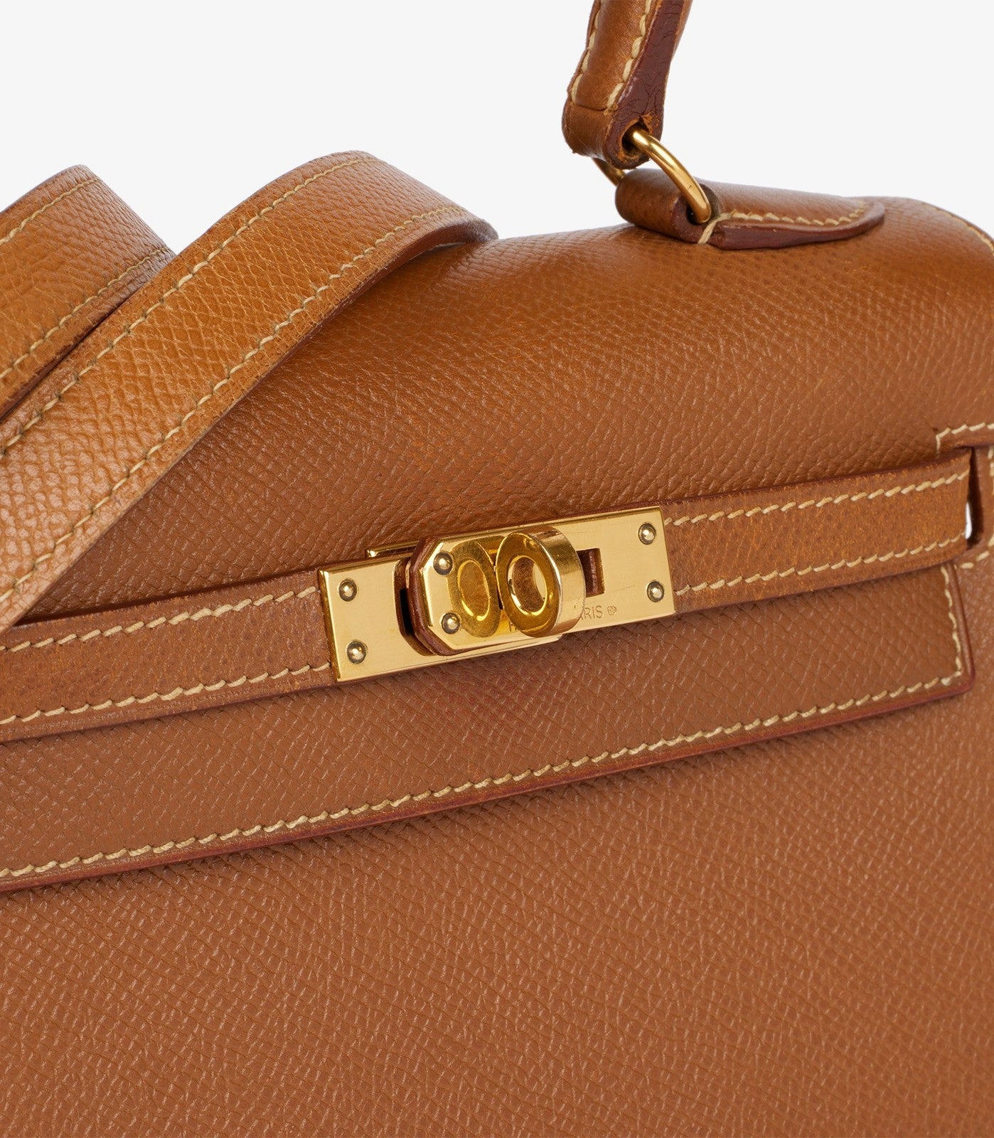 Hermès Gold Courchevel Leather Kelly 20cm